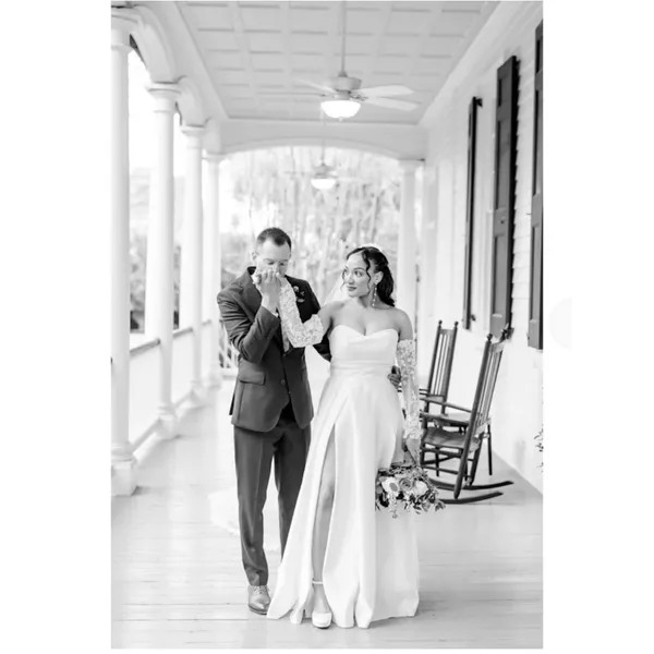 Lulus Lifetime of Love White Satin Strapless A-Line Gown Size 10 Classic Wedding - Image 4