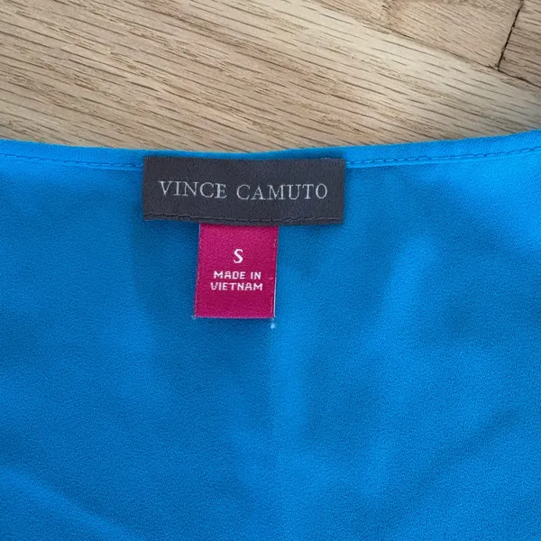 Vince Camuto Blue Sleeveless Blouse - Image 4