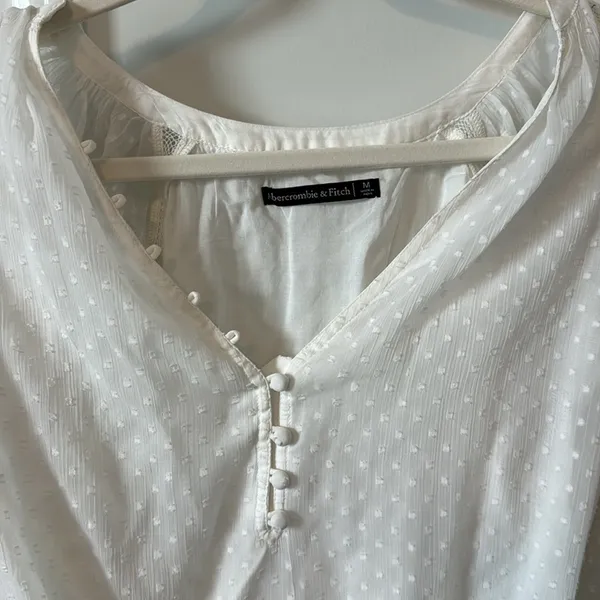 White Blouse Bodysuit — Abercrombie and Fitch - Image 4
