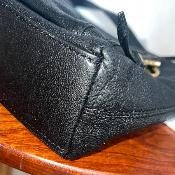 Kate Spade Black Shoulder Bag polka dot interior - Image 8