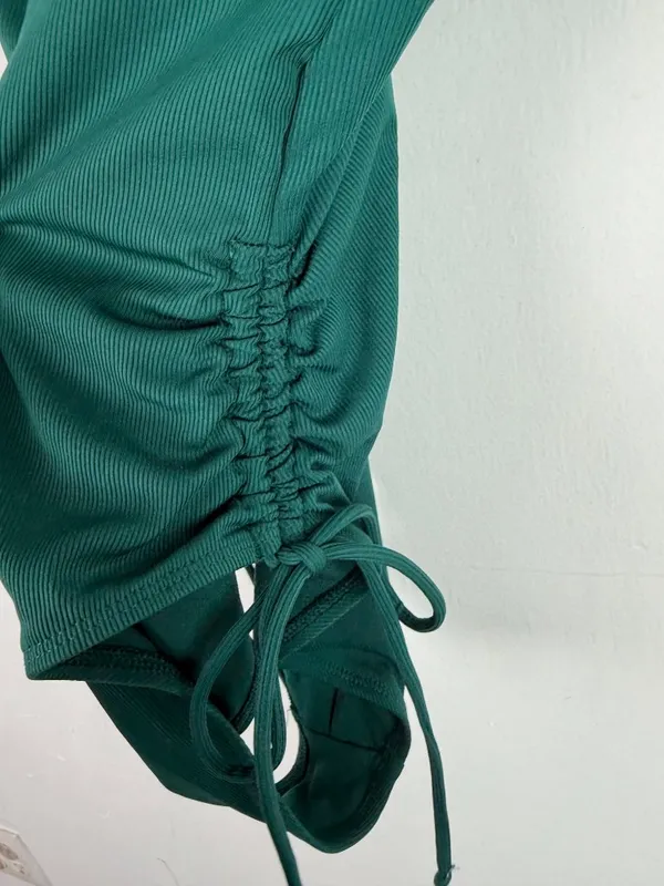 NWT Shade & Shore Ribbed Adjustable Medium Coverage One Piece Swimsuit Small S - Image 4