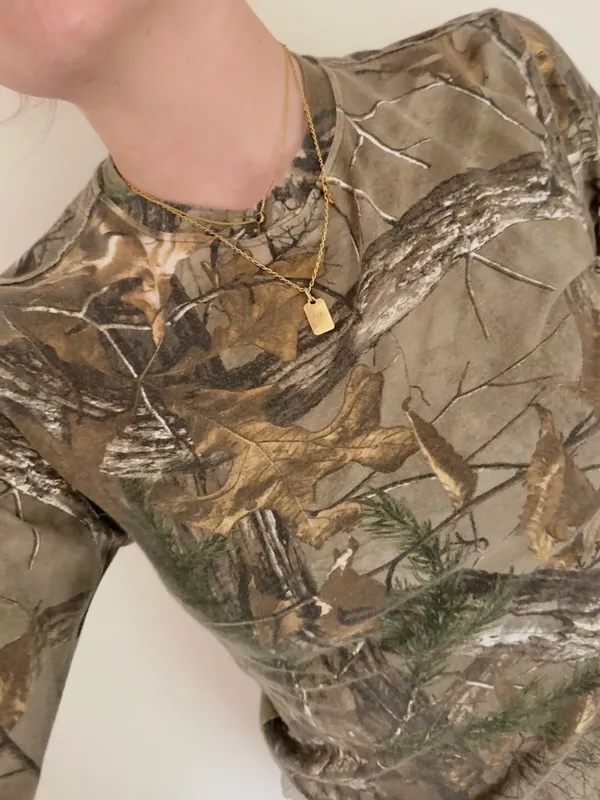 Vintage Realtree Camo Cotton Long Sleeve Shirt Size XL - Image 2