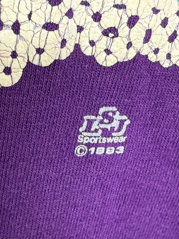 Vintage 80s Best Fruit of the Loom T Shirt Rocking Horse Adult Size XXL Purple - Image 3