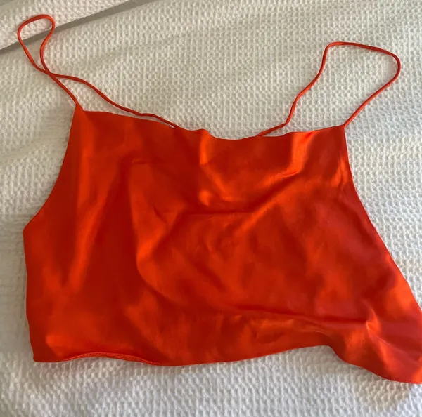 ZARA Orange Backless Top - Image 4