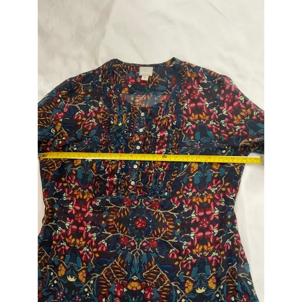 Converse Sheer Floral Long Sleeve Blouse M Cottagecore Dopamine Coquette Girl - Image 5