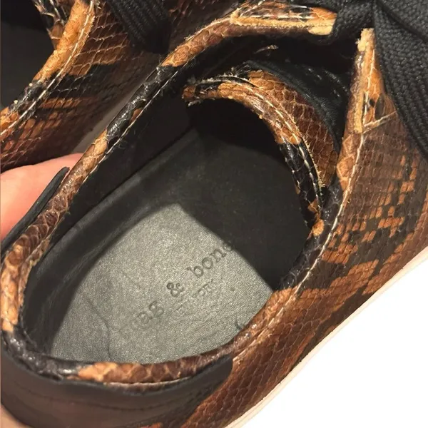 Rag & Bone RB Army Low Sneakers In Golden Brown Size 39.5 - Image 7