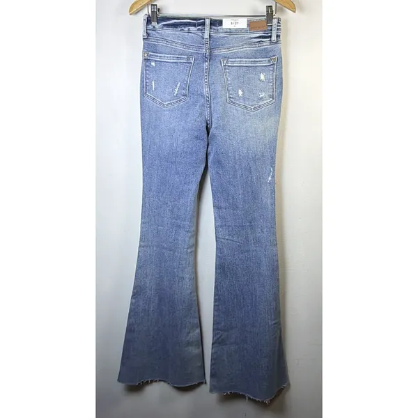 Judy Blue 5 27 High Rise distressed Flare Jeans slimming bohemian western NWT - Image 10