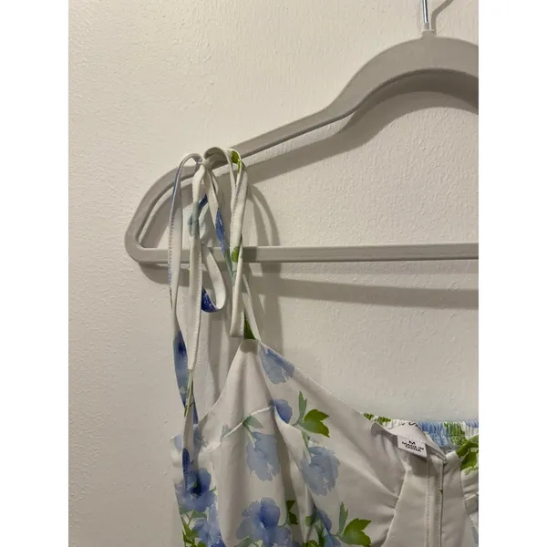 Kori America Bloomie Baby Tiered Dress in Ivory/Blue - Image 6