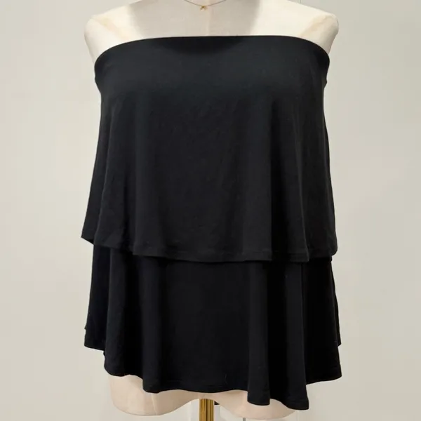 Free People Beach Sunsational Set Small Black Strapless Top Shorts Vacay Resort - Image 9