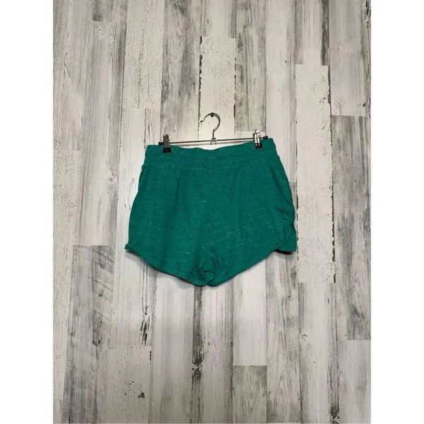 Green Drawstring Lounge Shorts Women’s Size Medium Soft Athletic Casual Shorts - Image 2