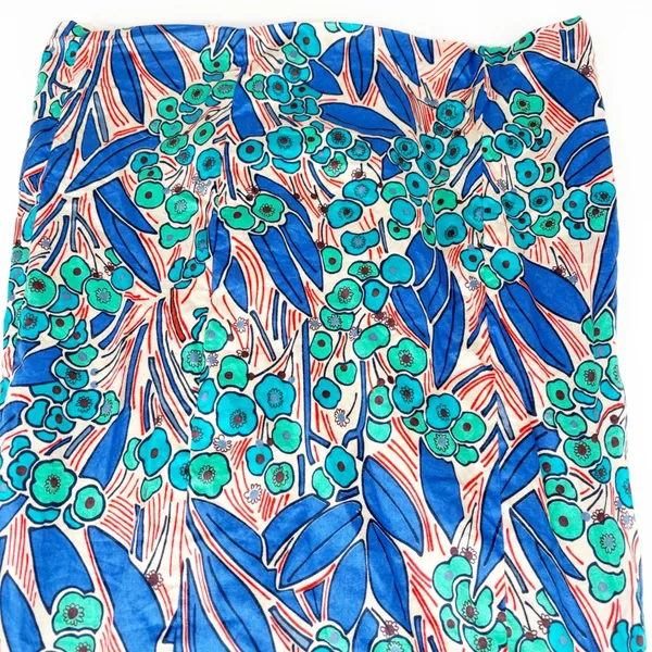 Brooks‎ Brothers Womens Cotton Floral Leaf Print Preppy Coastal Sheath Dress 6 - Image 3