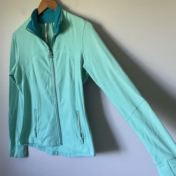 Lululemon Define Jacket Full-Zip Athletic Performance Teal Blue Women's Size 10 - Image 5