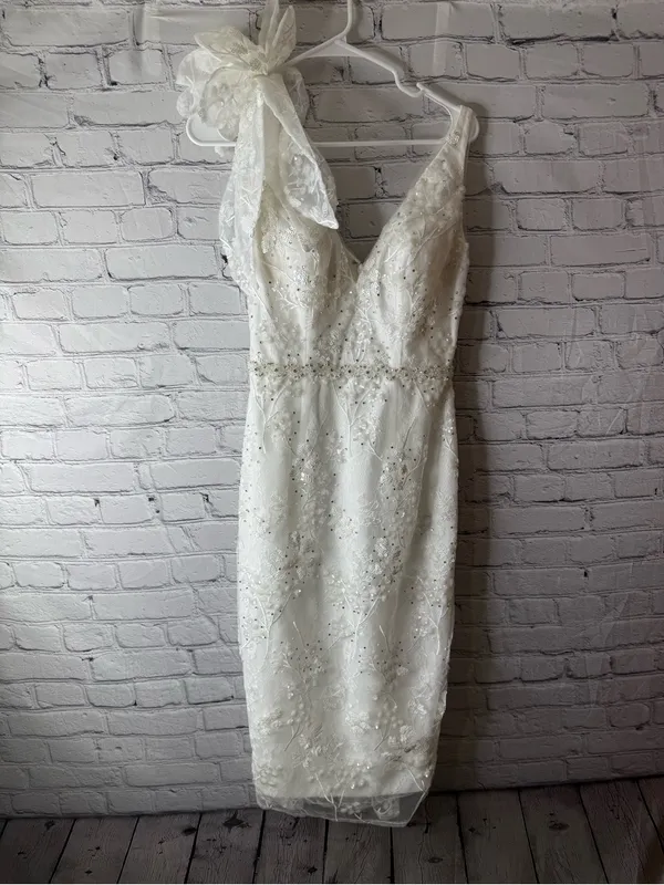 NWT Mac Duggal white lace - Image 3