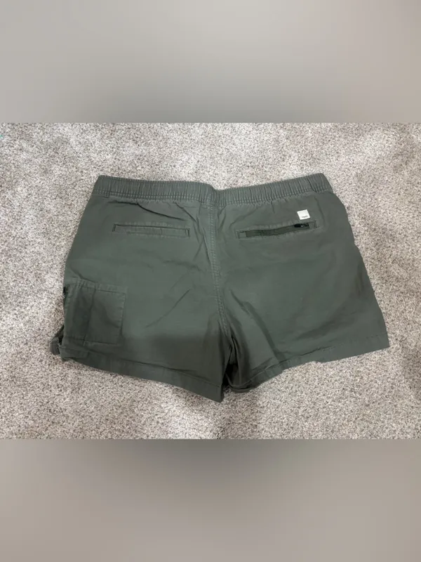 Vuori Ripstop Short Army Green Pockets Drawstring Cotton Hiking Outdoor Climb XL - Image 8