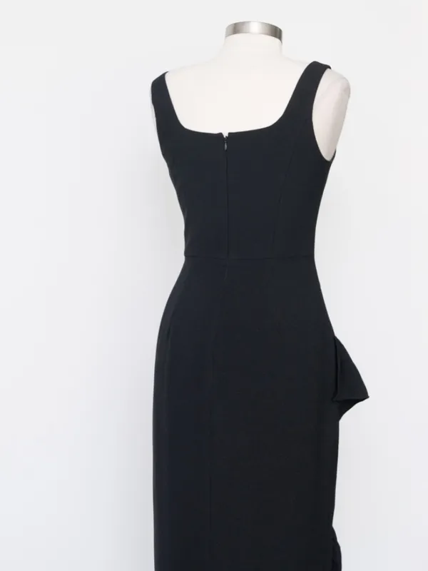 Dress the Population‎ - Charlene Asymmetrical Ruffle Mermaid Gown - Image 12