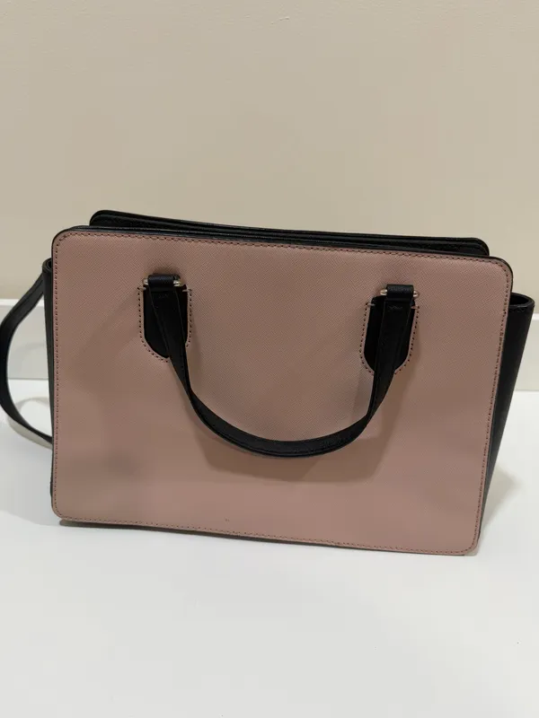 Kate Spade Laurel Way Reese Pink & Black Satchel - Image 5