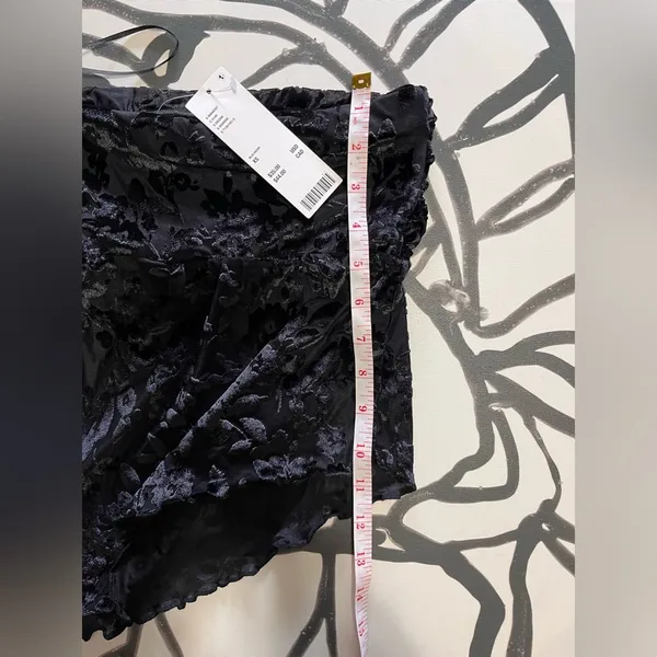 URBAN OUTFITTERS Textured Velvet Lace Strapless Tube Top Tank Women’s XS NWT - Image 8