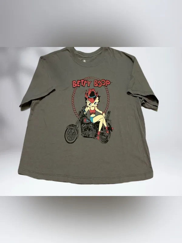 Betty Boop Women’s Tee with White Logo L - Image 3