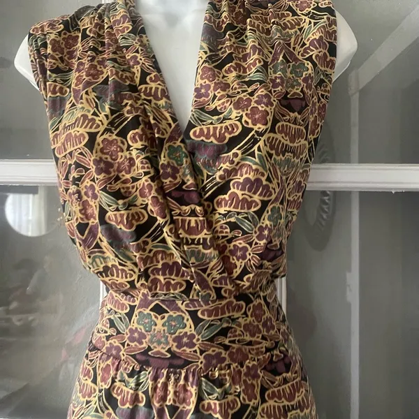 Peruvian Connection Multicolor Patterned Maxi Dress - Image 5