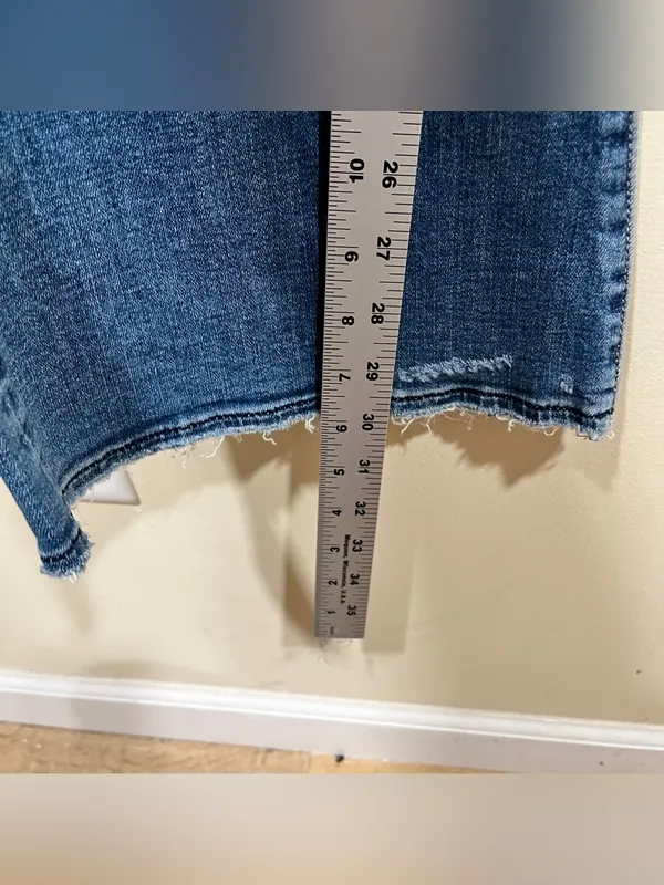 American Eagle Super High rise Waisted flare Bootcut Jean size 8 Regular full length NWT - Image 5