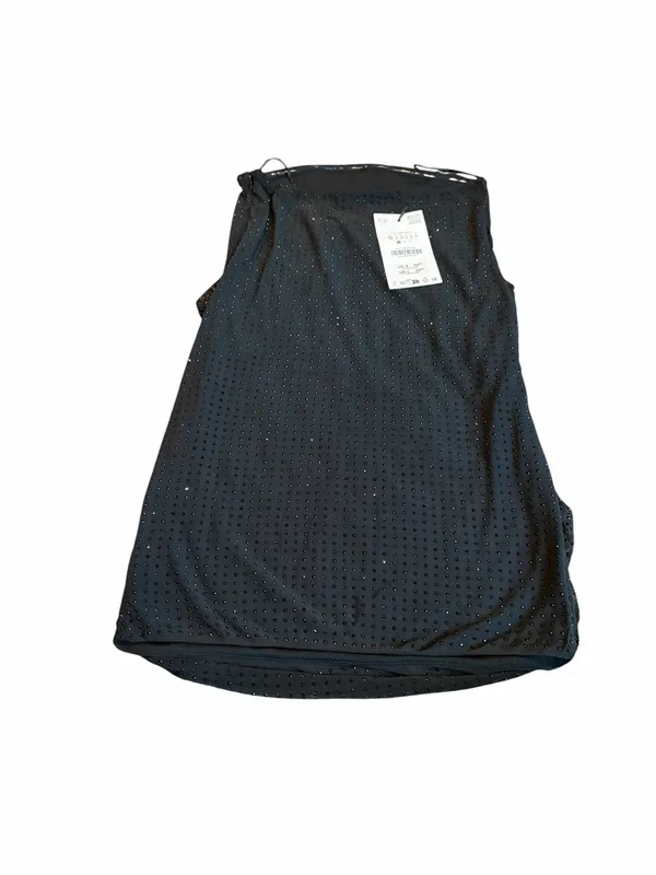 ZARA strapless black mini dress with rhinestones nwt - Image 4