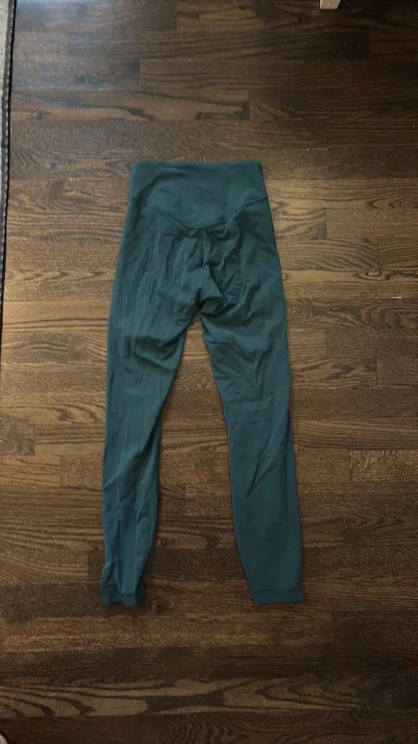 Lululemon Teal/Green Wunder Under Leggings 25” - Image 3