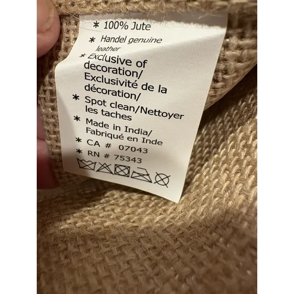 Martha Stewart Canvas Tomato Seeds Tote Bag. Styled like a rustic jute - Image 4