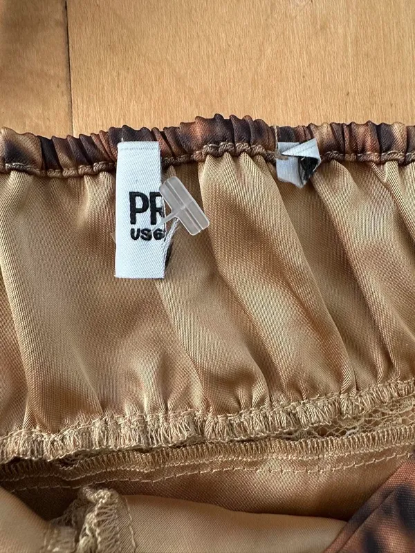 Princess Polly Sanctuary brown cheetah dress with lace trim - Image 4