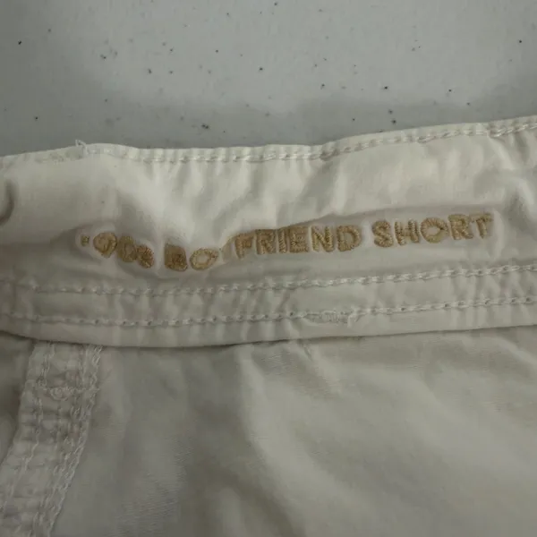 American Eagle Cargo Shorts Womens Size 2 90's Boyfriend Stretch Raw Hem White - Image 8