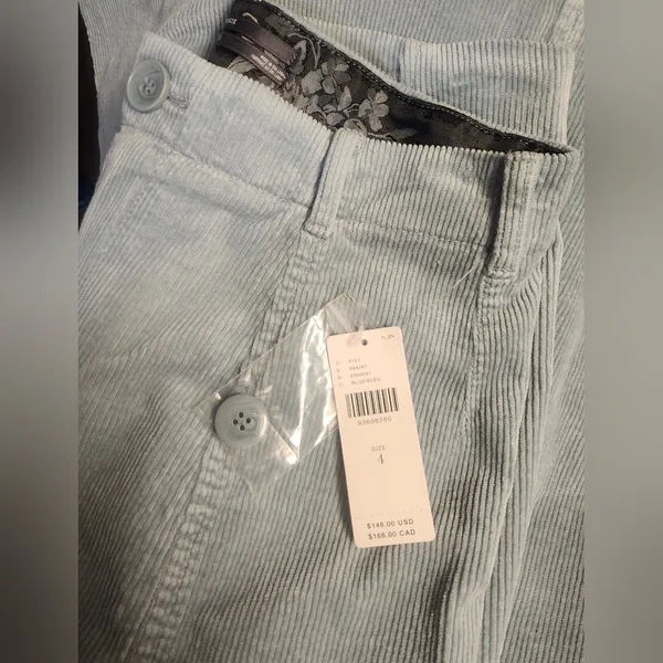 NWT Anthropologie Shine Corduroy Palazzo Pants Size 4 - Image 7