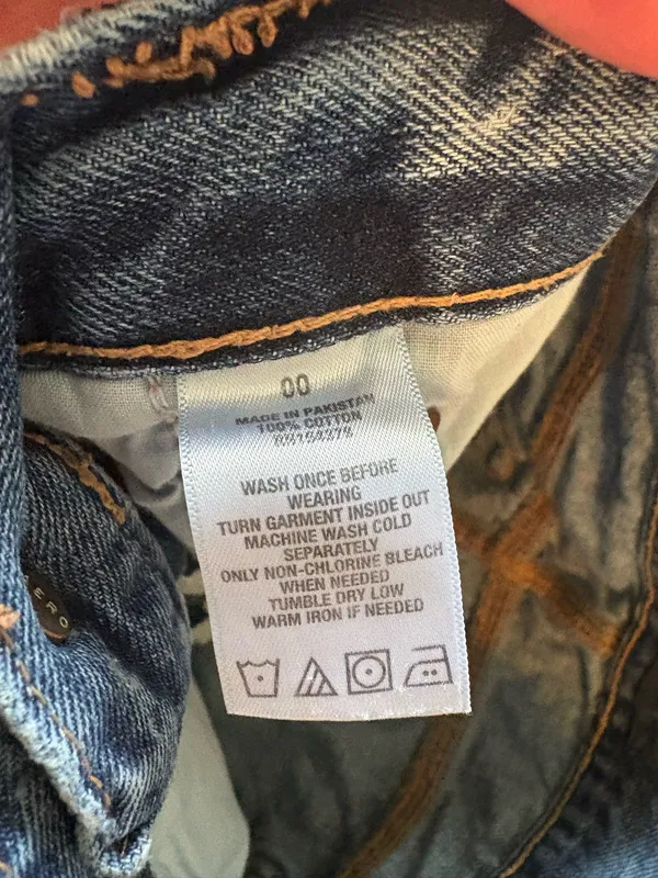 Aeropostale Distressed Festival Jean Shorts with Lace Trim - Image 5