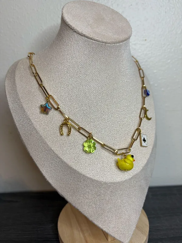 Handmade “Lucky Duck” Charm Necklace - Image 2