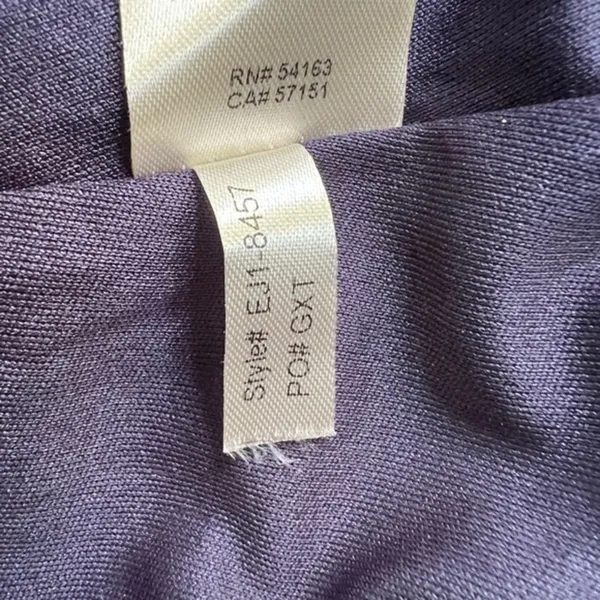 Eliza J Navy Cowl Neck Ruched Jersey Slinky Sleeveless‎ Evening Gown Size 6 NWT - Image 9