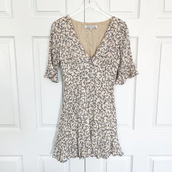 Cupcakes and Cashmere Roxbury Ditsy Floral Corset Mini Dress Coquette Soft Girl - Image 3