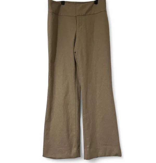 Banana Republic 2003 Y2K RN 54023 Beige Wool Blend Wide Leg Pants Women’s Size 4 - Image 5