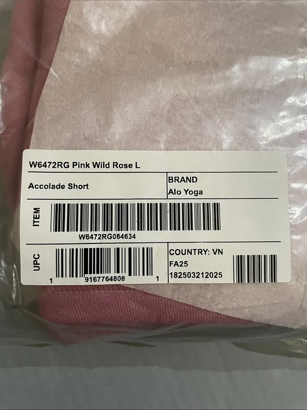 ALO Yoga NWT Accolade Short in Pink Wild Rose Size L - Image 10