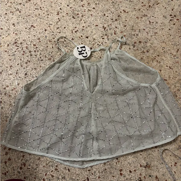 Free People Atlantis Sheer Mint Green Tank Top NWT XS - Image 8