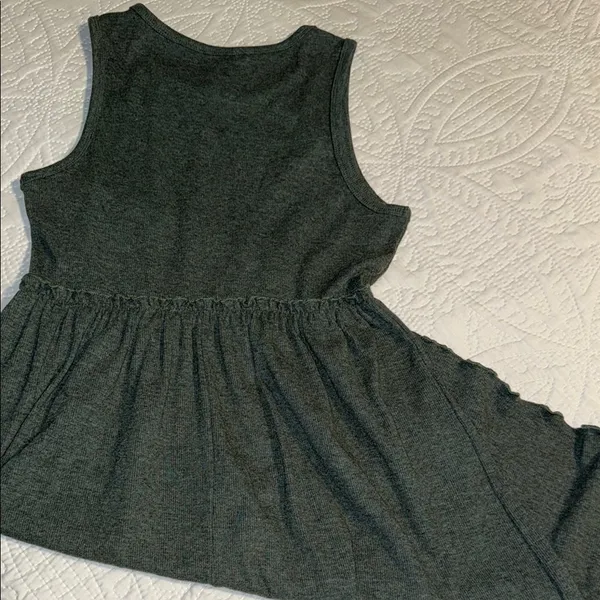 Olive Green Sleeveless Dress Size M - Image 8