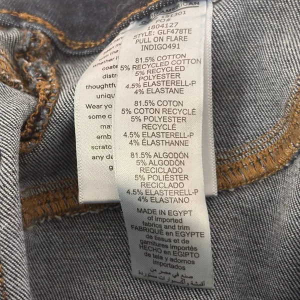 Good American Pull On Indigo Flare Jeans Sz L - Image 5