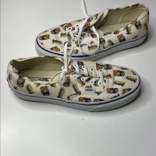 Vans Kids‎ Pineapple Print Cream Sneakers - Image 2