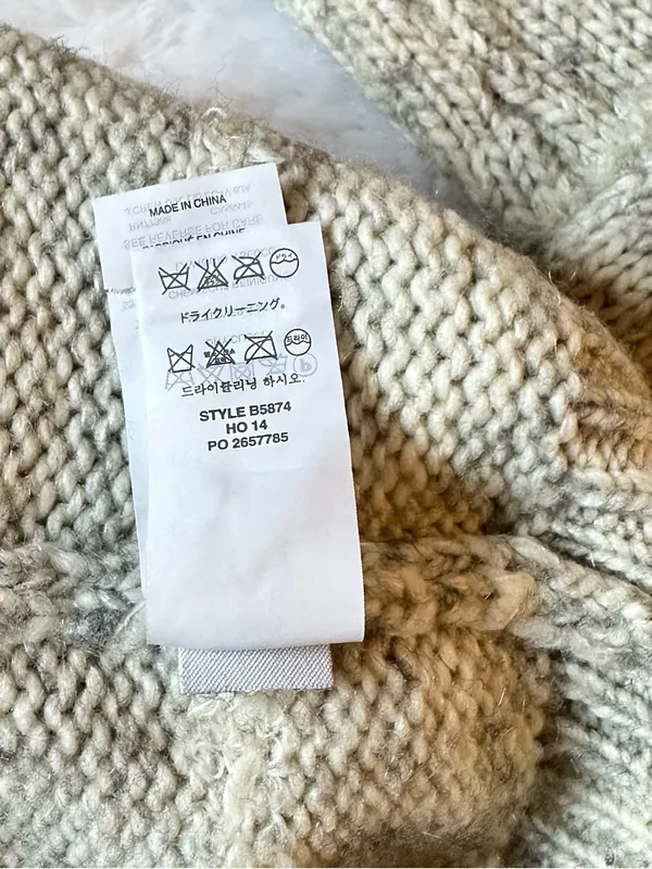 J CREW Merino Wool Blend Striped Crewneck Mohair Gray & White Long Sleeve XS - Image 8