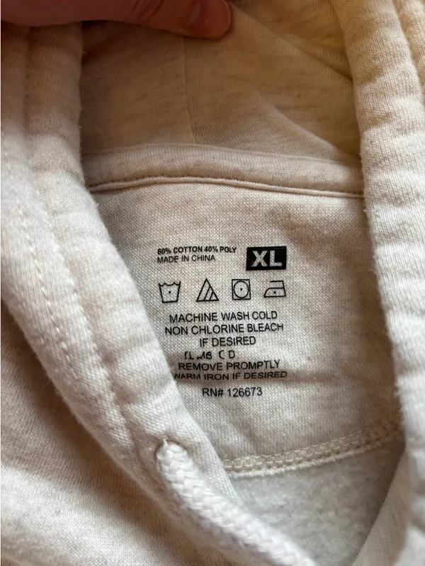 Celtics Crop Hoodie Tan Size XL - Image 2