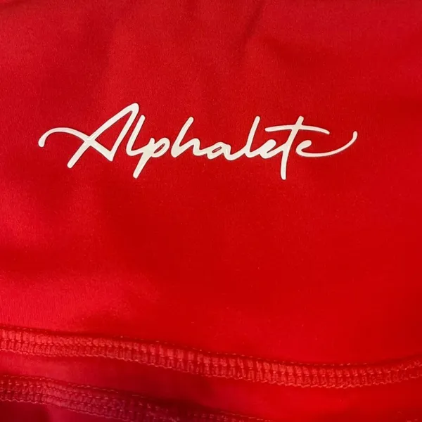 Alphalete Women's XS Pulse‎ Surge Leggings Deep Red Compression Leggings Sporty - Image 4