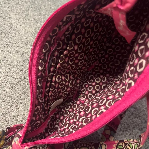 Vera Bradley Pink Floral Shoulder Bag - Image 6