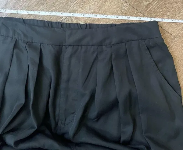 Terea NEW Black Pleated Trousers Dress Pants ~ 100% Lyocell ~ NWT Size L - Image 11