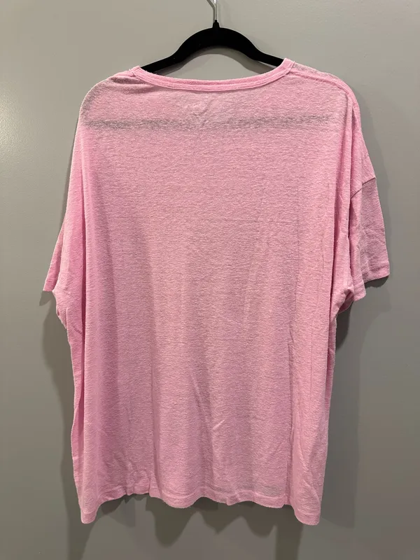 Aerie Linen Blend Palm Tree Print Tee - Image 3