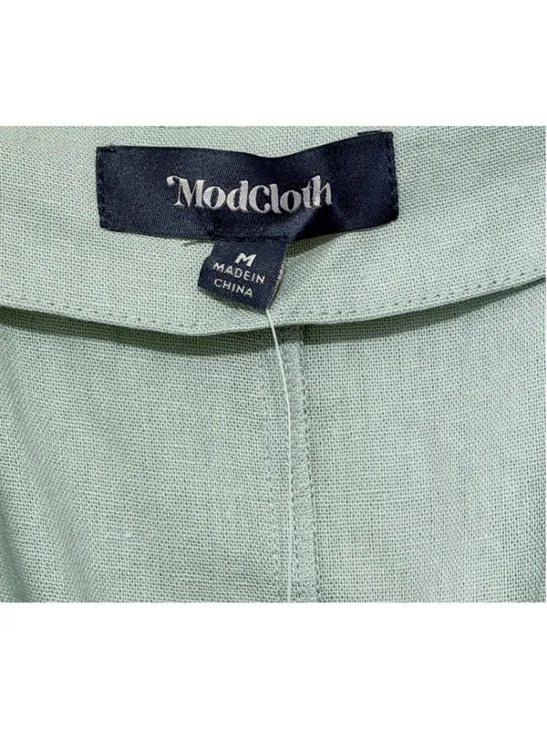 ModCloth Women’s Everyday Walking Momentum Sleeveless Linen Blend Jumpsuit SizeM - Image 3