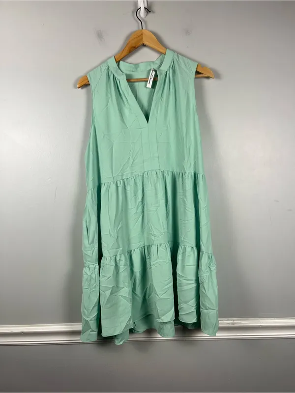Revolve Amanda Uprichard Rylee mini dress in seamist size large - Image 2
