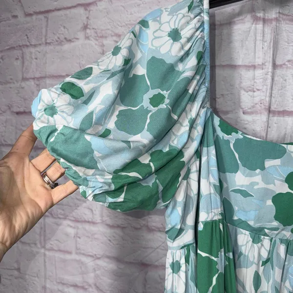 Baevely Medium Floral Puff Sleeve Dress - Image 2