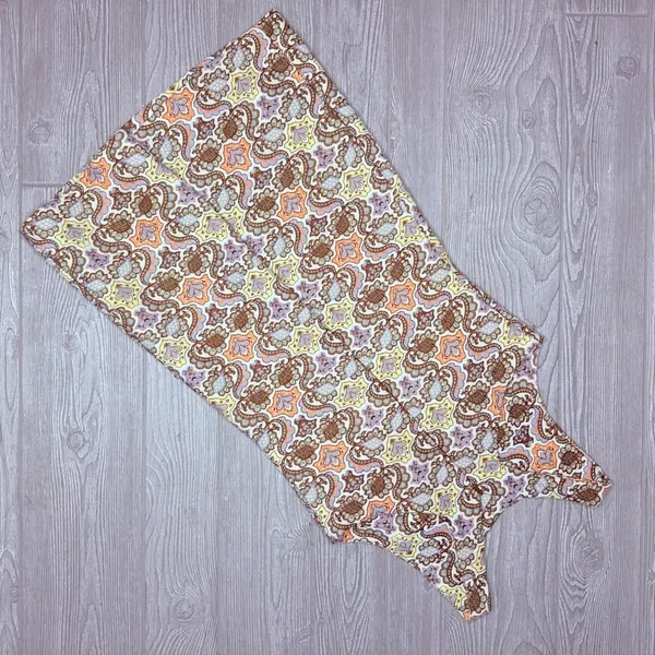 Zara trafaluc gold and brown warm tone paisley dress sleeveless short dress sm - Image 7